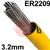 168632R150  Esab OK Tigrod 2209 Duplex Tig Wire, 3.2mm Diameter x 1000mm Cut Lengths - AWS A5.9: ER2209. 5.0kg Pack