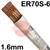 9-6001  Esab Filarc PZ6500 Steel Tig Wire, 1.6mm Diameter x 1000mm Cut Lengths - AWS A5.18 ER70S-6. 5.0kg Pack
