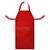 1897  Red Leather Welding Apron with Ties - 24 x 42