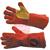 30301  S6 Red / Gold Premium Gauntlet - One Size