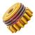 MONOGO  Kemppi Feed Roll Standard Yellow, 1.4/1.6mm Knurled V Groove For Cored Wire