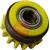 ERCP4  Kemppi Bearing Feed Roll Yellow, 1.6mm Trapezoid Groove For Aluminium