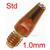 015.D074.1  Fronius - Contact tip 1.0mm / M6 / 8mm x 24mm (Pack Of 10)