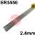 55562425  5556 (NG61) Aluminium Tig Wire, 2.4mm Diameter x 1000mm Cut Lengths - AWS 5.10 ER5556. 2.5kg Pack