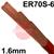 604184  Lincoln Electric LNT 26, 1.6mm TIG Wire, 5Kg Packet, ER70S-6