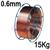 400199-1  0.6mm, A18 MIG Wire, 15Kg Reel