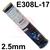 E308L25  Elga Cromarod 308L Stainless Steel Electrodes 2.5mm Diameter x 300mm Long, 2.5kg Tin (139 Rods). E308L-17
