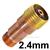 CON03AMT  Kemppi Large Housing for Tightening Bush - Short Gas Lens, 2.4mm (Pack of 5)