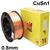 WO980812  Sifmig 985 98.5% copper wire 0.8 mm Dia 12.5 kg Spl, ISO 24373 Cu 1898 (CuSn1), BS: 2901 C7