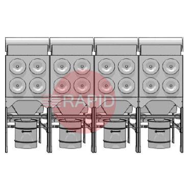 0000100853  Plymovent MDB-16/H MultiDust Bank Central Filter System Package