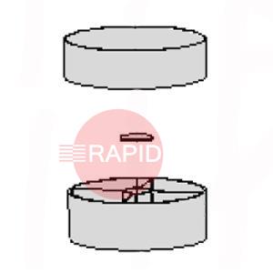 0000101903  Arm Swivel Ring KUA, Including Rubber Collar and Washer