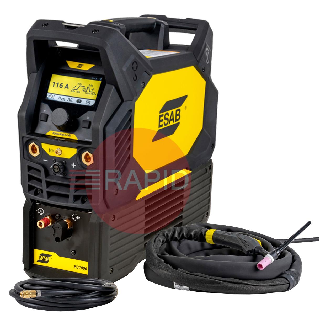 0447750891  ESAB Renegade ET 210iP DC Advanced Ready To Weld Water-Cooled Package with 4m TIG Torch - 115 / 230v, 1ph