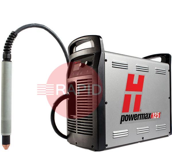 059531  Hypertherm Powermax 125 Plasma Cutter with 15.2m Machine Torch, Remote & CPC Port, 400v CE
