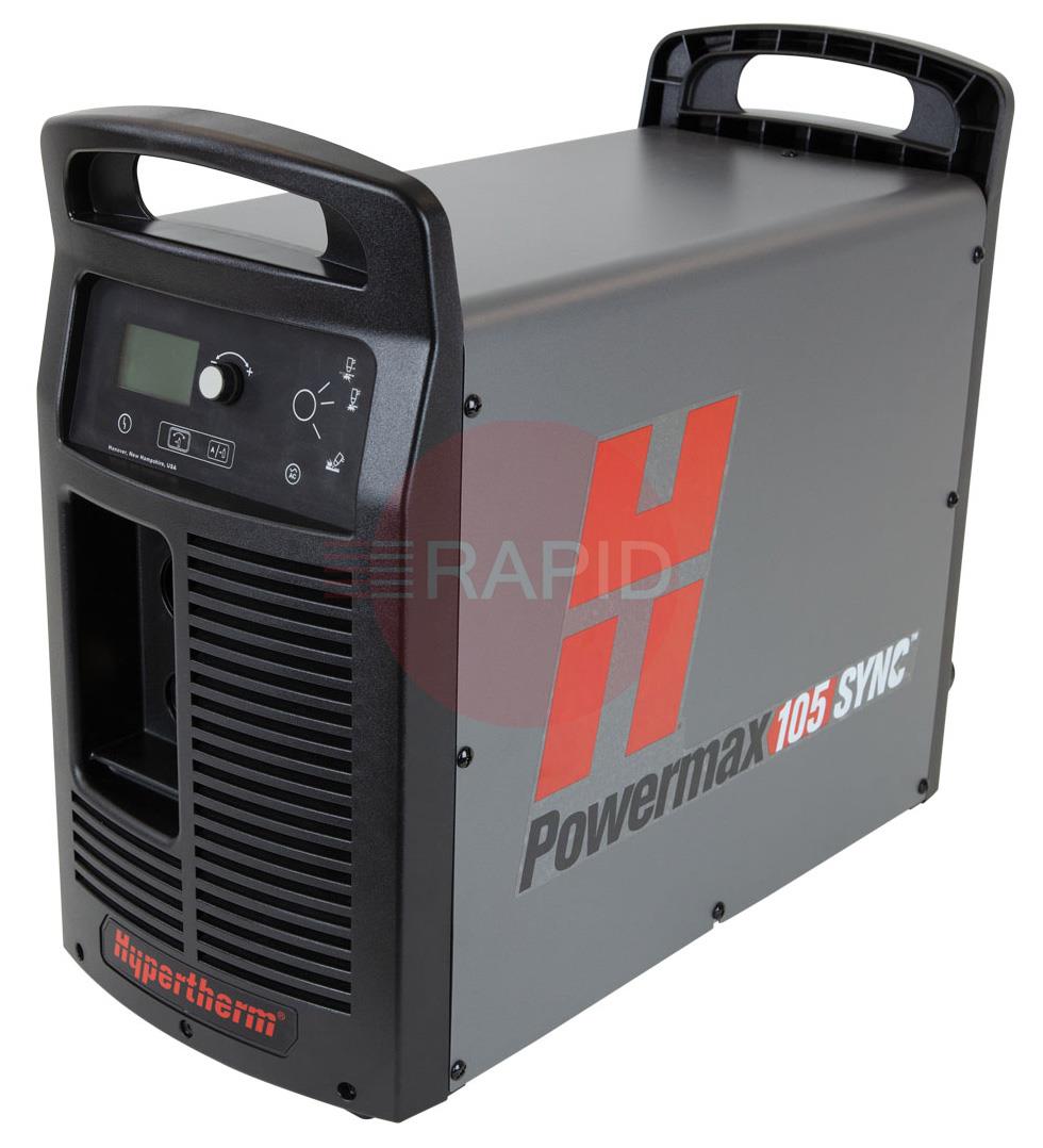 059709  Hypertherm Powermax 105 SYNC Plasma Power Supply with CPC Port & Selectable Voltage Ratio, 400v 3ph CE