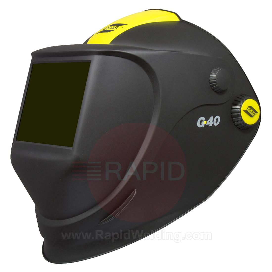 0700000439  ESAB G40 Air Flip-up Weld & Grind Helmet with 110 x 60mm Shade #10 Passive Lens