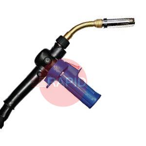 0830017  Binzel PP36 8m Push Pull Torch. Gas Cooled. 45 Degree Bent Neck