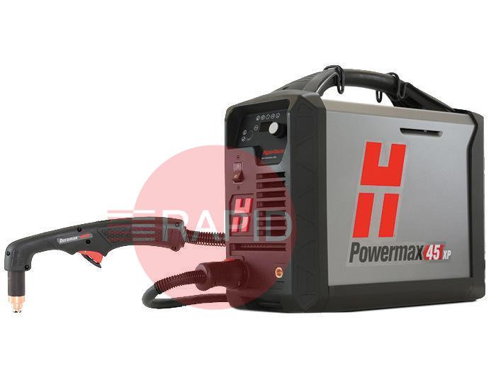 088130  Hypertherm Powermax 45 XP CE/CCC Hand System with 6.1m (20ft) Torch, 230v 1ph