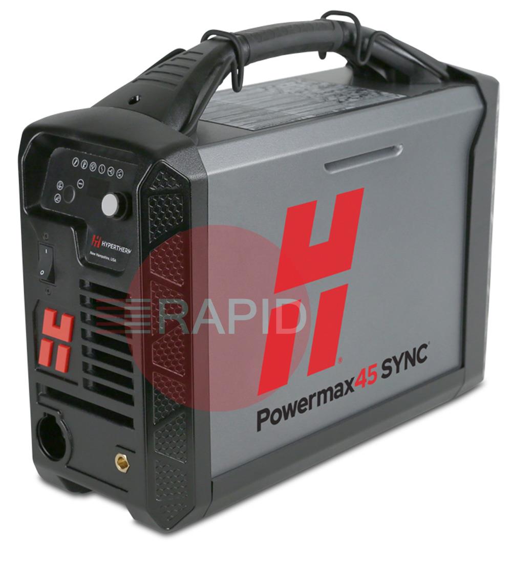 088578  Hypertherm Powermax 45 SYNC CE/CCC Power Supply with CPC Port, 230v 1ph