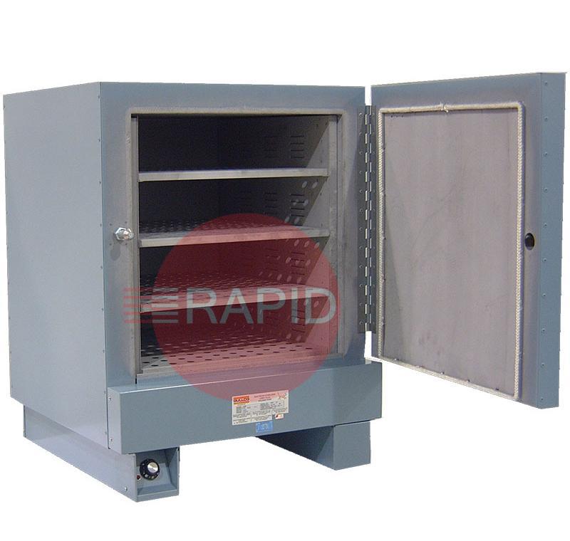 1000  Gullco Floor Model Oven with Thermostat. Temperature 100-550°F (38-288°C). 454Kg Capacity, 220 or 440 Volt AC