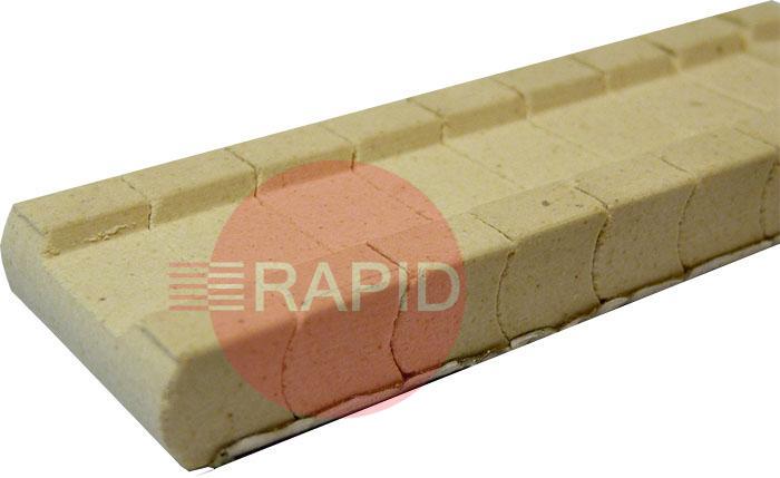 1G93-R-14  Gullco Katbak 1G93-R-1/4 Ceramic Weld Backing Tiles, 12m Box