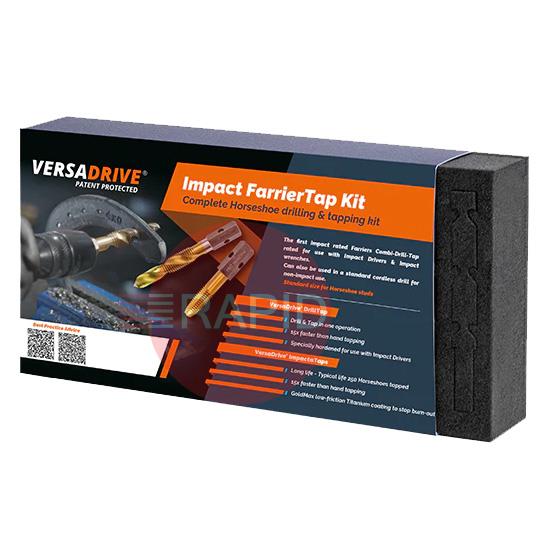 301127-SET1  HMT VersaDrive Farrier InsertFoam 3 Piece Set. Contains 3/8 - 16 BSW FarrierTap & Combi Drill Tap