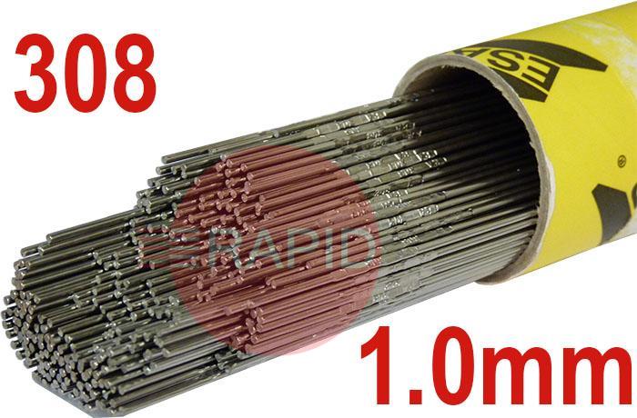 308105  ESAB 308L, 1.0mm Stainless TIG Wire, 5Kg Pack, ER308L