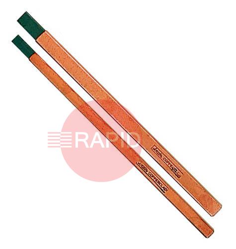 35-099-003  Arcair Flat Copperclad DC Gouging Electrodes 9.5mm x 5mm x 305mm (Box of 50pcs)