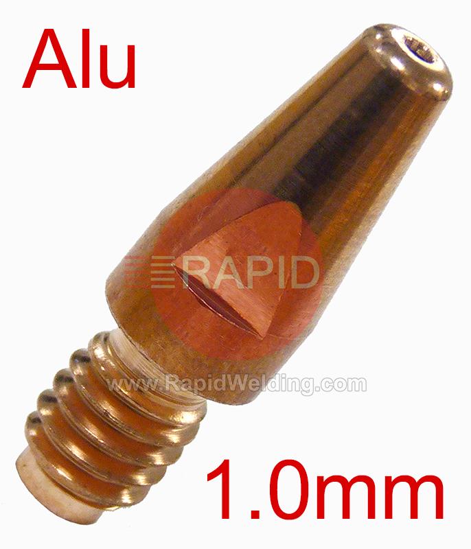 42,0001,4750,10  Fronius - Contact tip 1.0mm / M8 x 1.5 / 10mm x 32mm / Aluminium (Pack Of 10)