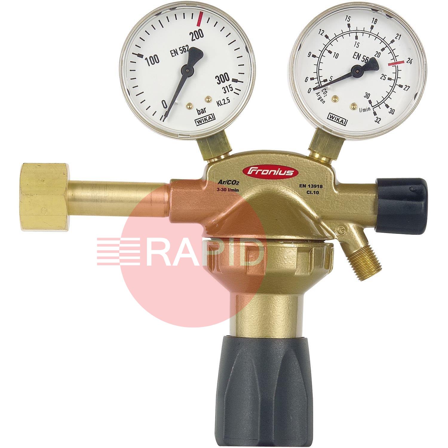 42,0510,0011  Fronius - Pressure Regulator Ar/CO² Standard; 3-30 l/min; W21,8 x 1/14“