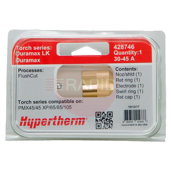 428746  Hypertherm Duramax FlushCut Consumable Kit, for Powermax 45 XP