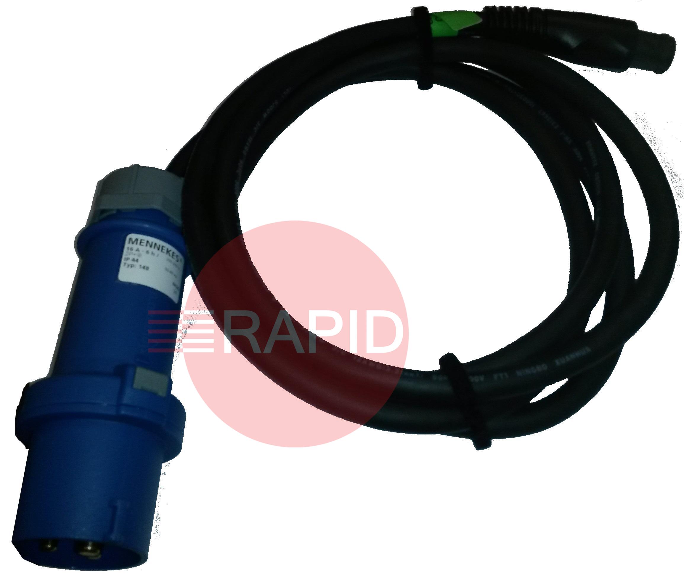 43,0004,5663  Fronius - TransPocket Power Cable with 16 Amp Blue Plug