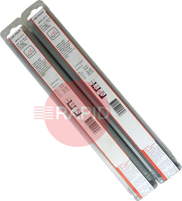 579147  Lincoln Electric Mild Steel Maintenance & Repair Covered 2.0mm Electrodes, 300mm Long, 1.0Kg LINC-Pack, E6013