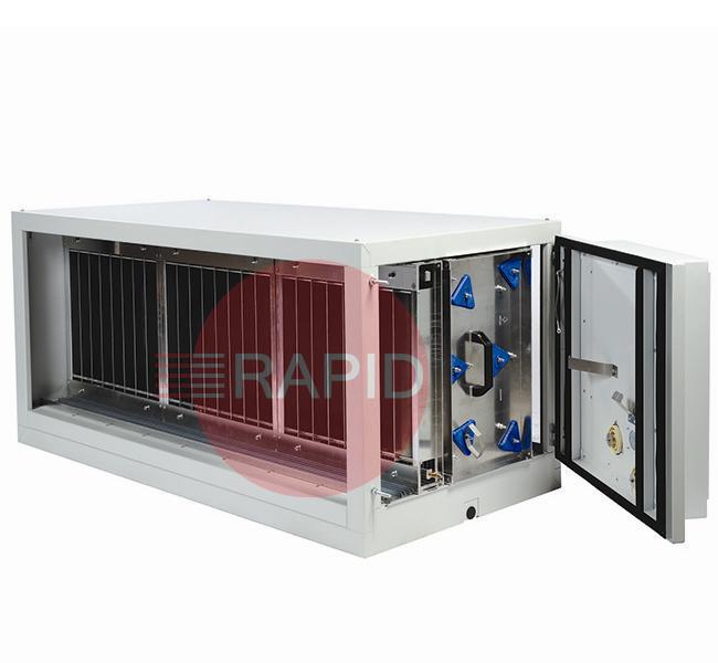 7942142000  Plymovent SFE-75 Stationary Filter Unit with Electrostatic Filter 7500 m³/h, 400v 3ph, Right - Left Airflow