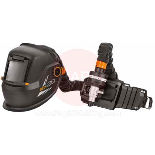 9873031  Kemppi Beta e90 PFA Welding Helmet with Passive Shade 11 Lens & RSA 230 Respirator System
