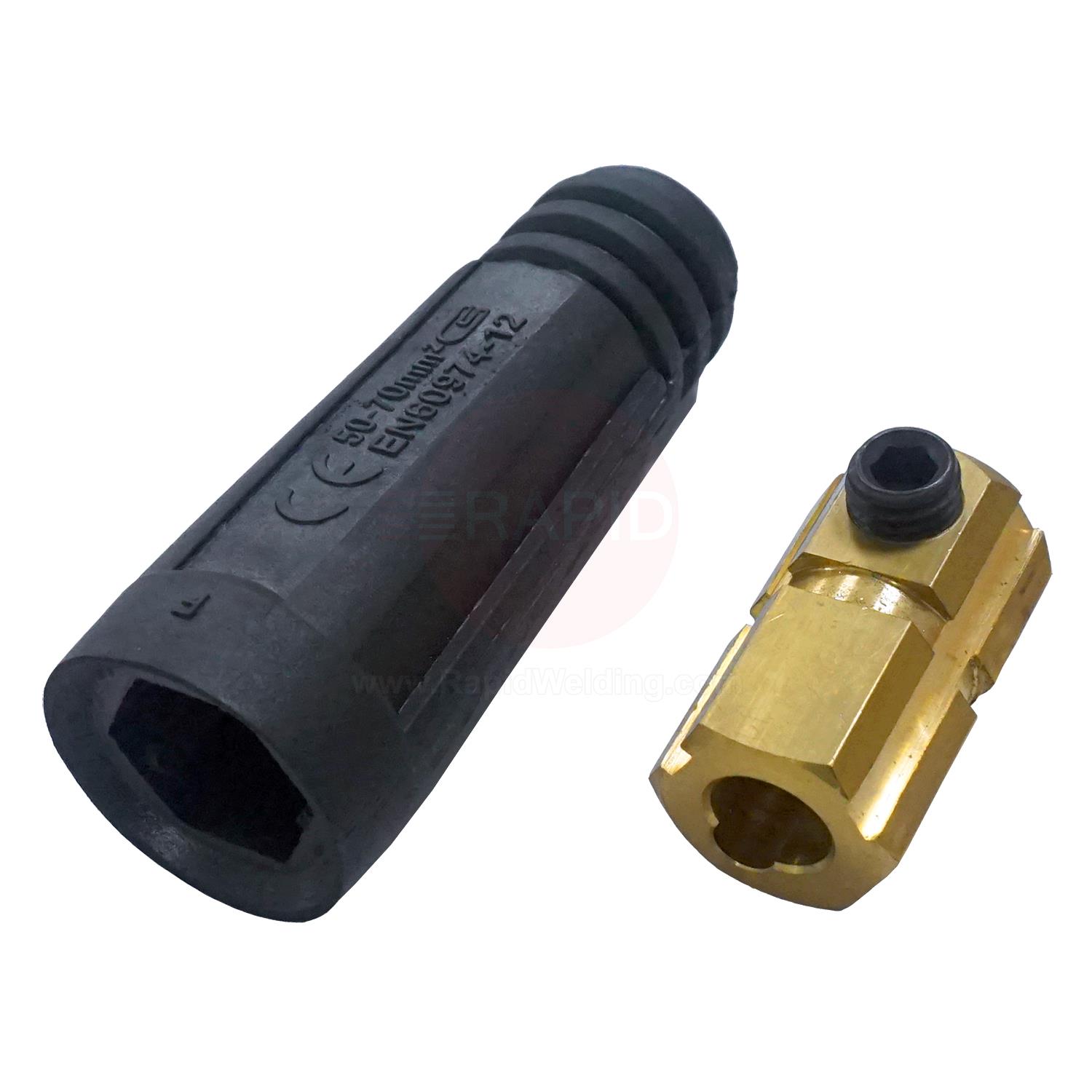 BO3CS70  Dinse Type Cable Socket For 50 To 70 mm Sq Welding Cable
