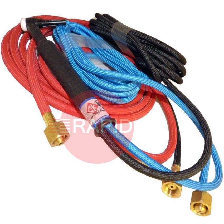 CK-CK2312SF  CK 230 2 Series Water Cooled 300 Amp TIG Torch with 4m Superflex Cables, 3/8 BSP