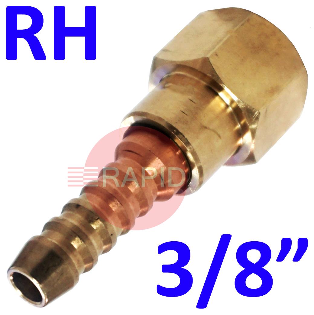 CV38RH  Hose Check Valve. 3/8 BSP Connection. Right Hand Thread For Oxygen