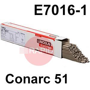 Conarc-51  Lincoln Electric Conarc 51, Low Hydrogen Electrodes, E7016-1 H4R