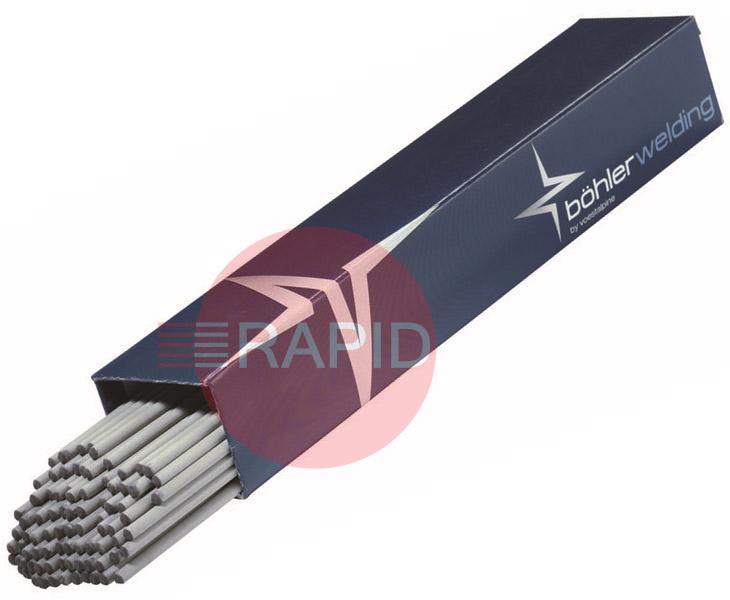 EASY60134  Bohler Q E 6013 RC Mild Steel Electrodes 4.0mm Diameter x 350mm Long. 5.0kg Pack (113 Rods). E6013