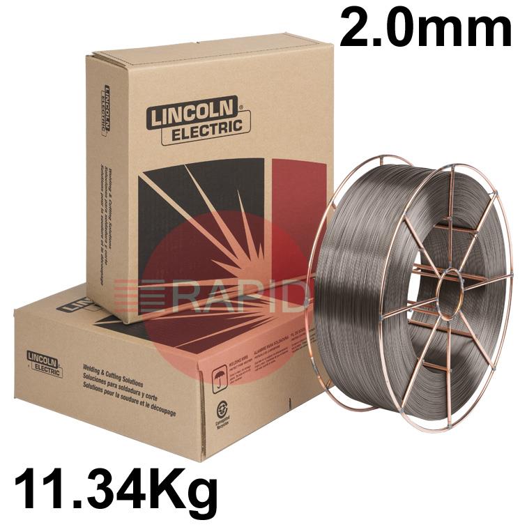 ED031122  Lincoln Electric Lincore 55 Hardfacing Flux Cored Wire, 2.0 mm (5/64) Diameter 11.34 Kg (25.0 Ib) Carton