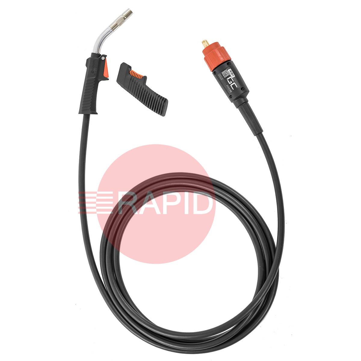 GC253G  Kemppi Flexlite GC K3 253G Air Cooled 250A MIG Torch, with Euro Connection
