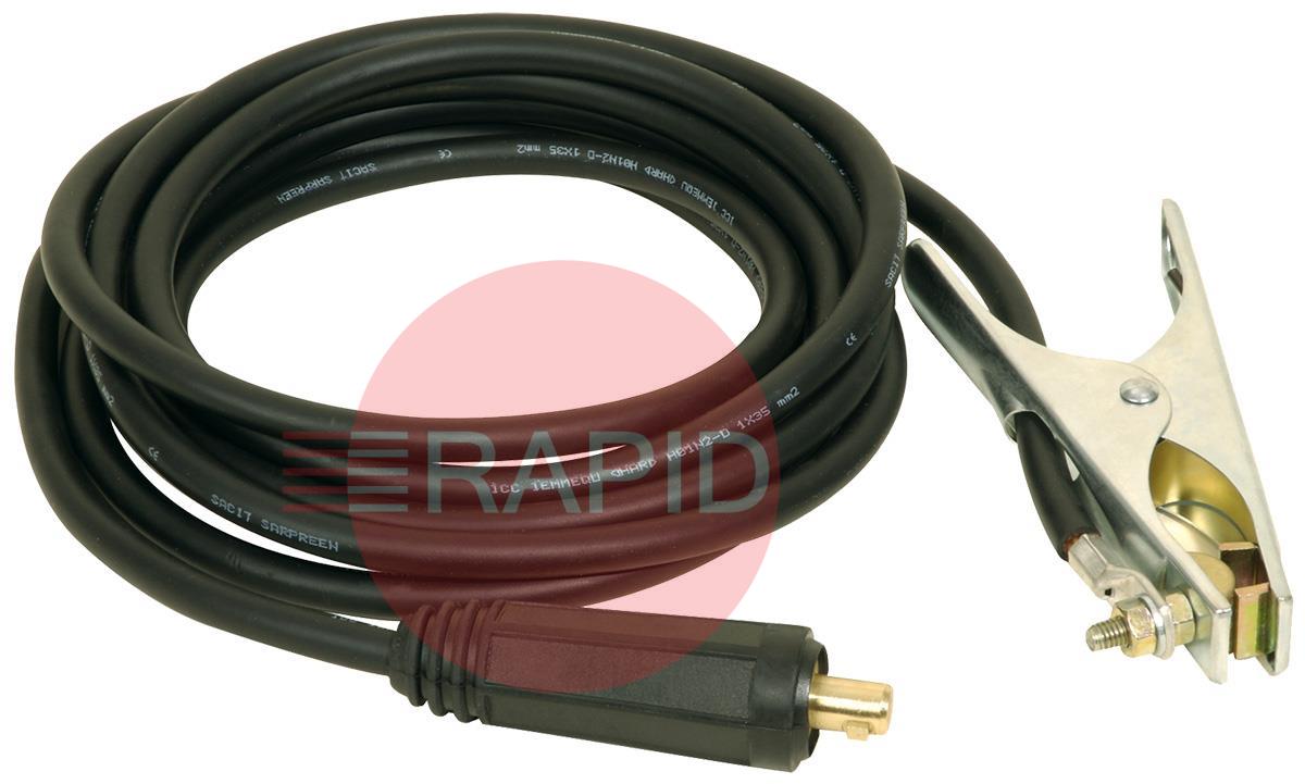GRD-600A-95-10M  Lincoln Ground Cable with Clamp, 600A - 10m