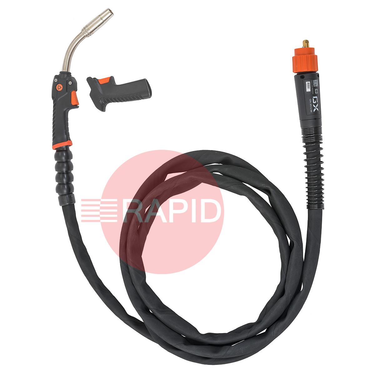 GXE305G5  Kemppi Flexlite GXe K5 305G Air Cooled 300A MIG Torch, w/ Euro Connection - 5m