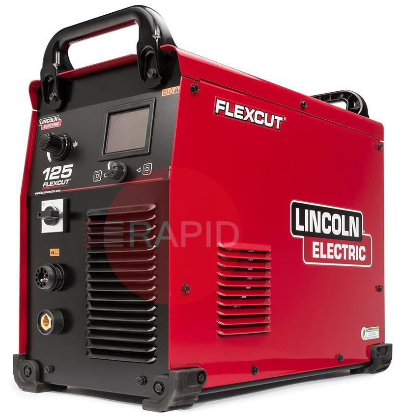 K4811-2  Lincoln FlexCut 125 CE Plasma Cutter - 380/460/575V, 3ph
