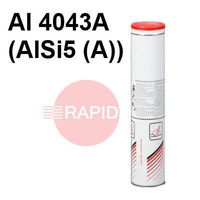 LINCOLN-ALSI5  Lincoln AlSi5 Aluminium Electrodes. Al 4043A (AlSi5(A))