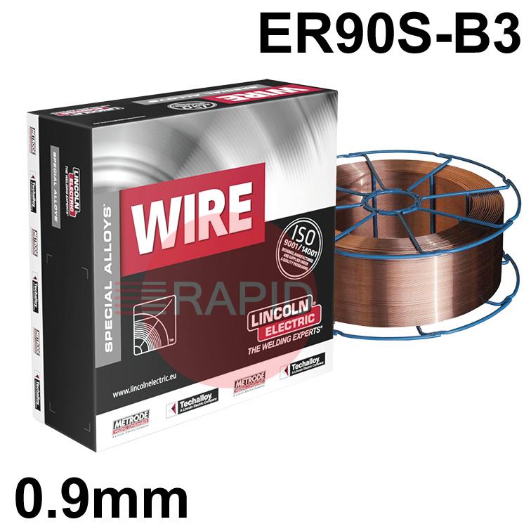MER90SB3-09  Metrode 0.9mm Mild Steel MIG Wire, 15Kg Reel, AWS ER90S-B3
