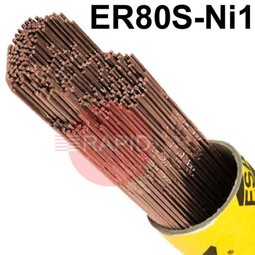 P132316R150  ESAB OK Tigrod 13.23 Steel TIG Wire, 5Kg Pack - AWS A5.28 ER80S-Ni1