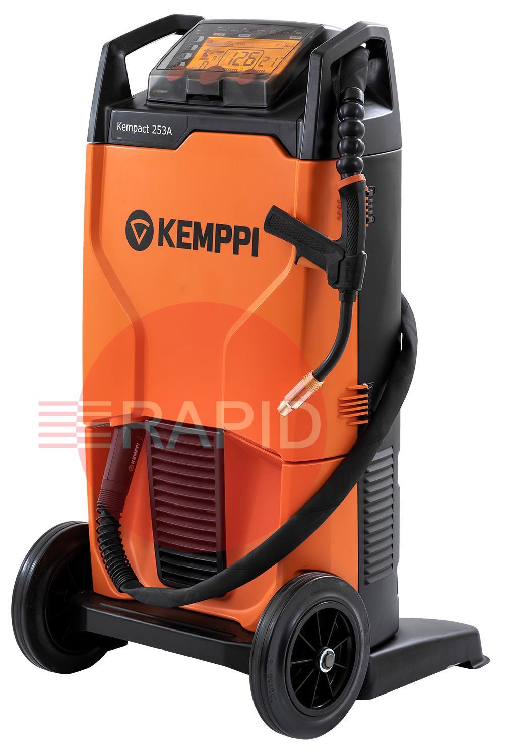 P2210GXE  Kemppi Kempact RA 253A, 250A 3 Phase 400v Mig Welder, with Flexlite GXe 305G 5.0m Torch