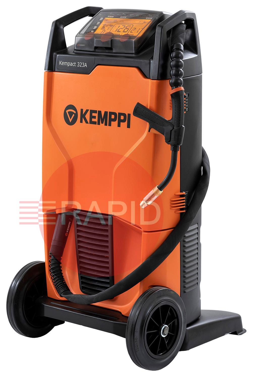P2213GXE  Kemppi Kempact RA 323A, 320A 3 Phase 400v MIG Welder, with Flexlite GXe 405G 3.5m Torch