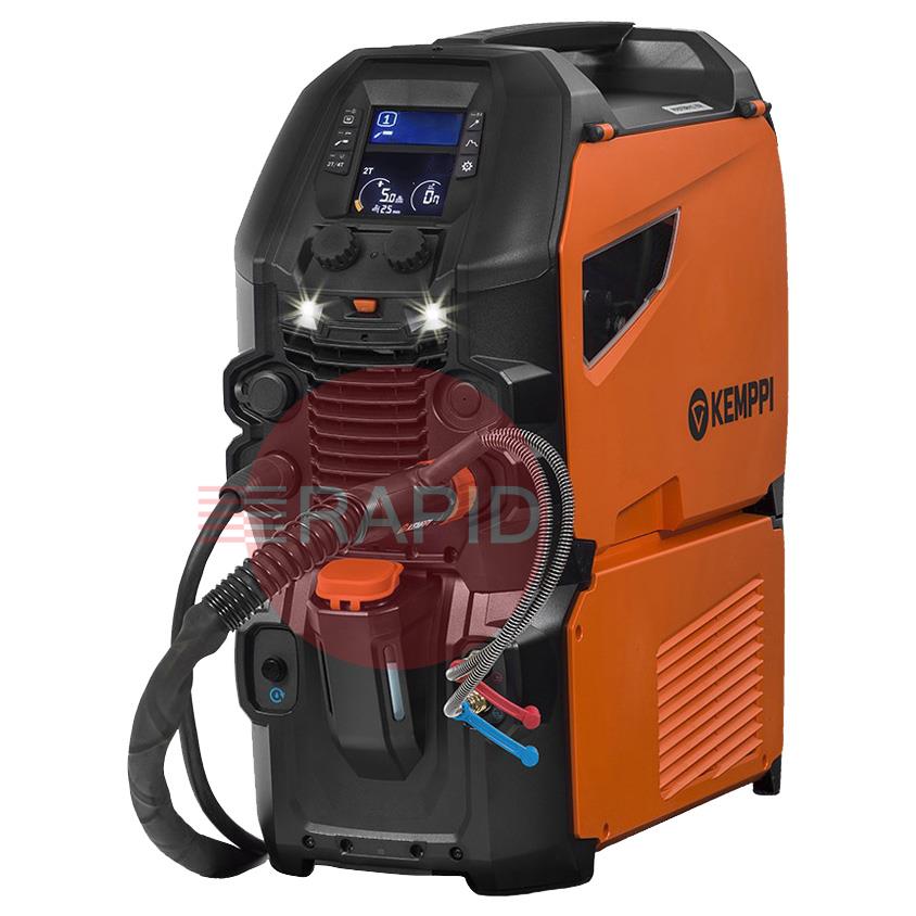 P502CGXE3  Kemppi Master M 353G MIG Welder Water Cooled Package, with GXe 305W 5.0m Torch - 400v, 3ph